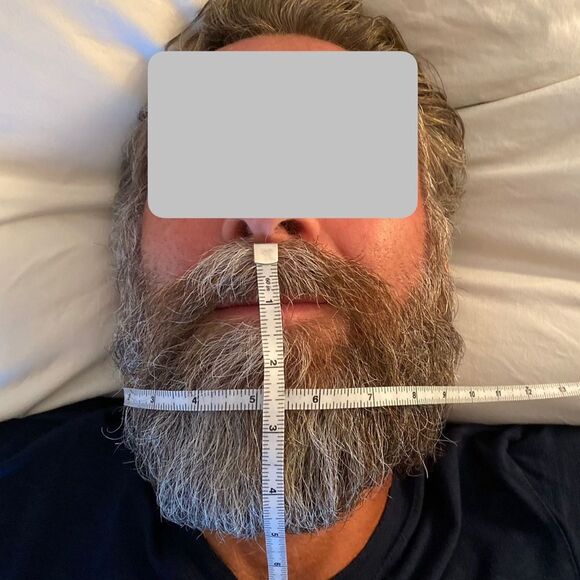 Custom Men’s Cotton Mask for Beard Coverage in Gray - Picture 5 of 8